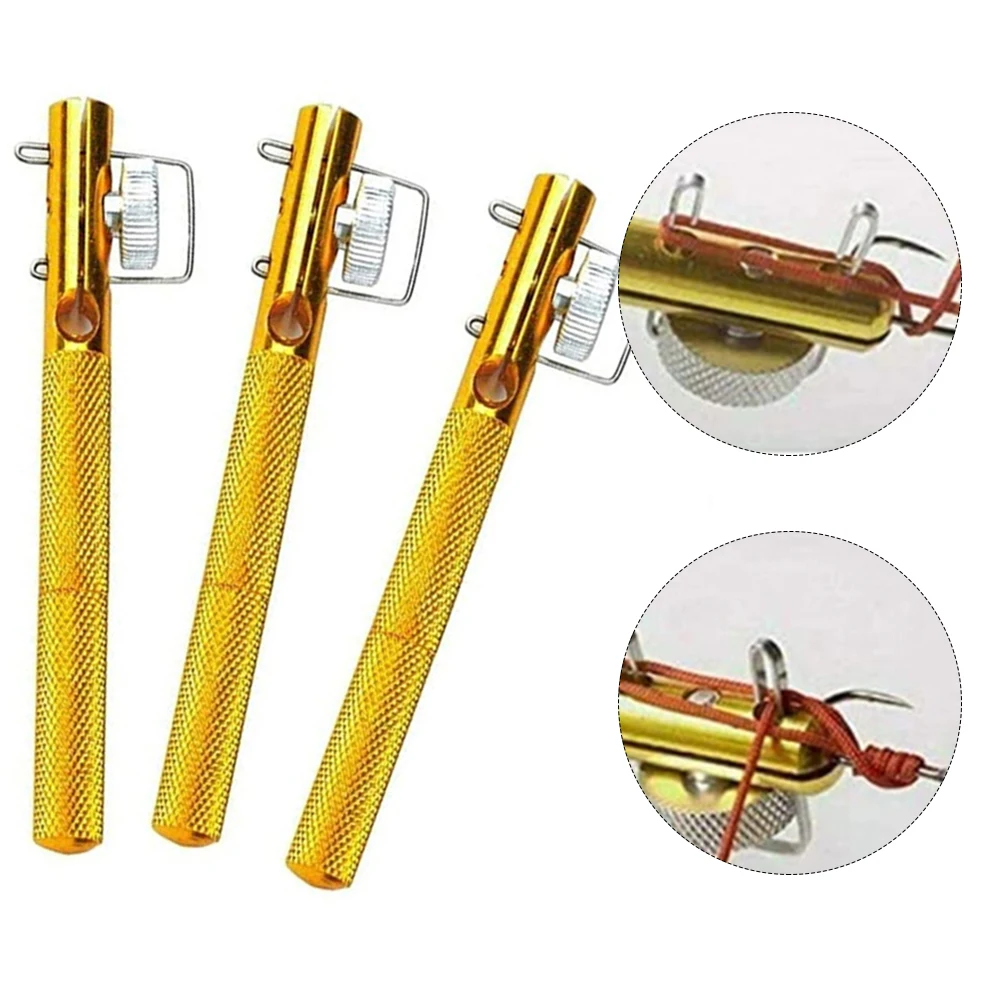 Fishing Line Winder - アルミ合金釣り竿ノットクイック結束,フックニッパー,ノットスペーサー,屋外容器装置,回線スペース,1x