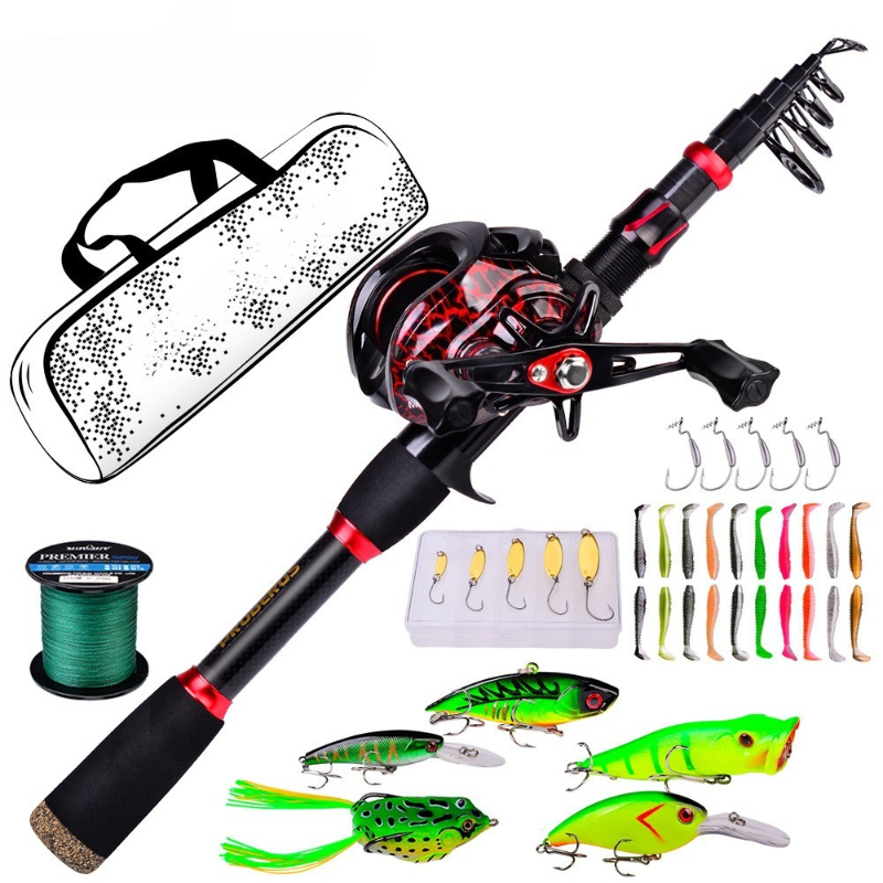 Freshwater Line - カーボンファイバーロングキャスティングベイトキャスティングシーロッドリールコンボ超軽量スーパーハードコンプリートキット（海水・淡水・トラウト・バス用）