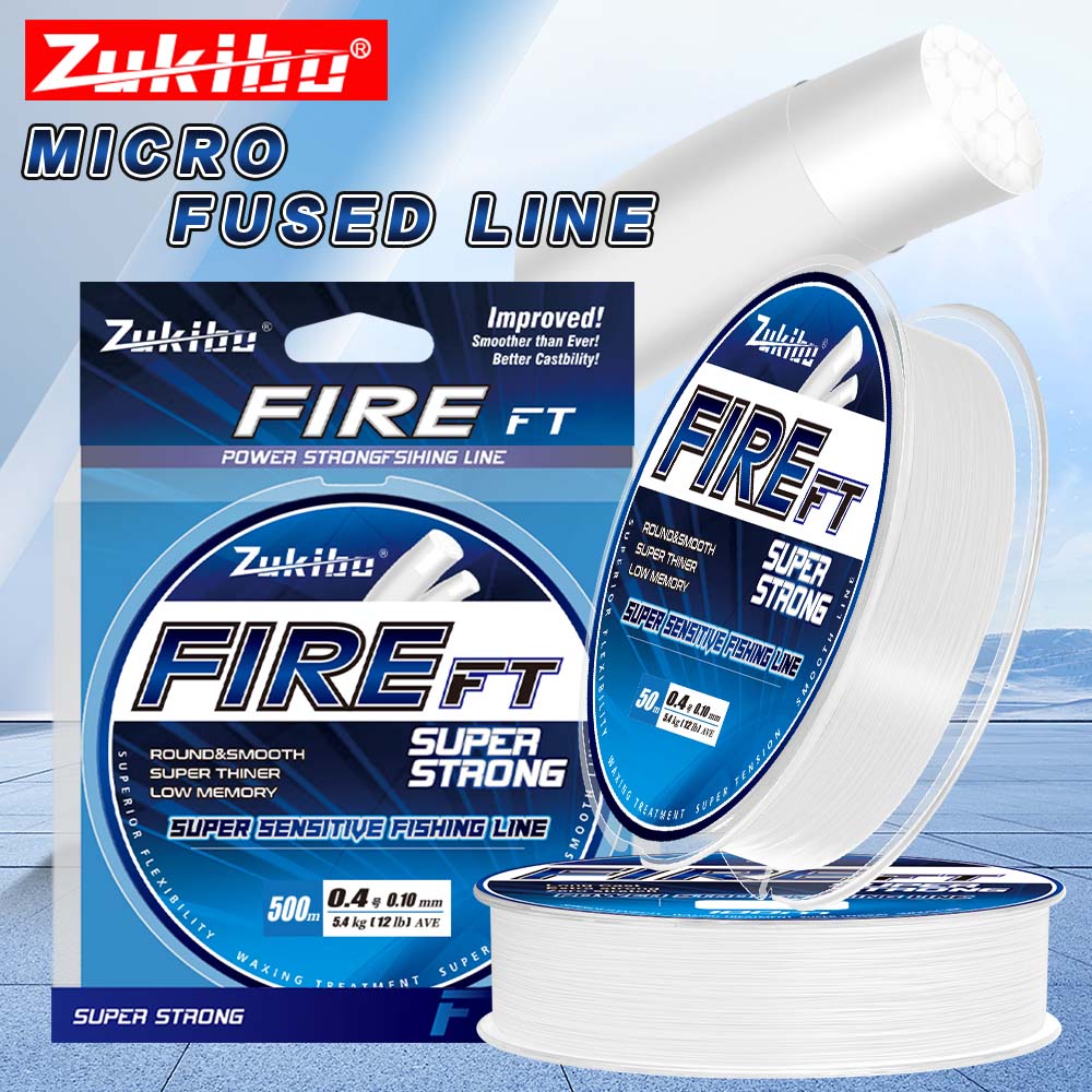 Copolymer Line - ZUKIBO FIRE FT マイクロ融着ブレイドライン シングルストランド 100M/200M/300M/500M