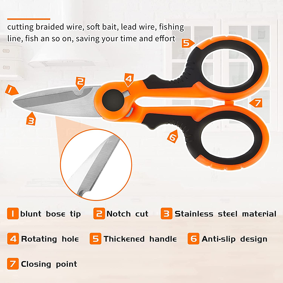 釣り道具,ステンレス鋼,編みこみの釣り糸はさみ,多機能ジッパ - Fishing Line Cutter のレビューと価格