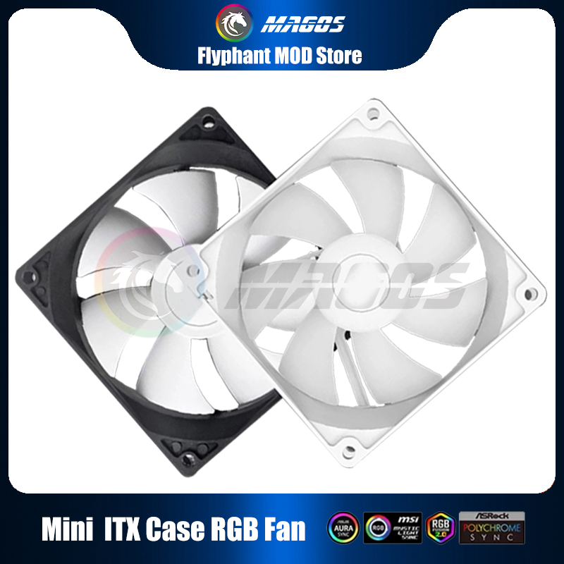 ミニ ITX ケース ARGB ファン 8 センチメートル  - Fly Line のレビューと価格