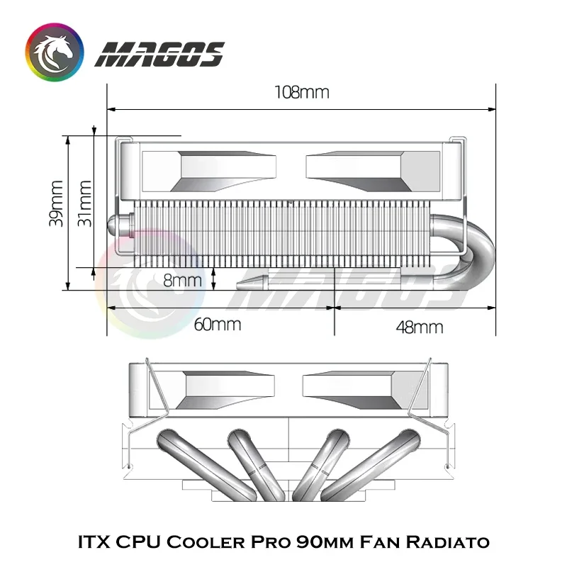 AMD-CPU冷却ファン,Pro90 mmファンラジエーター - Fly Line のレビューと価格