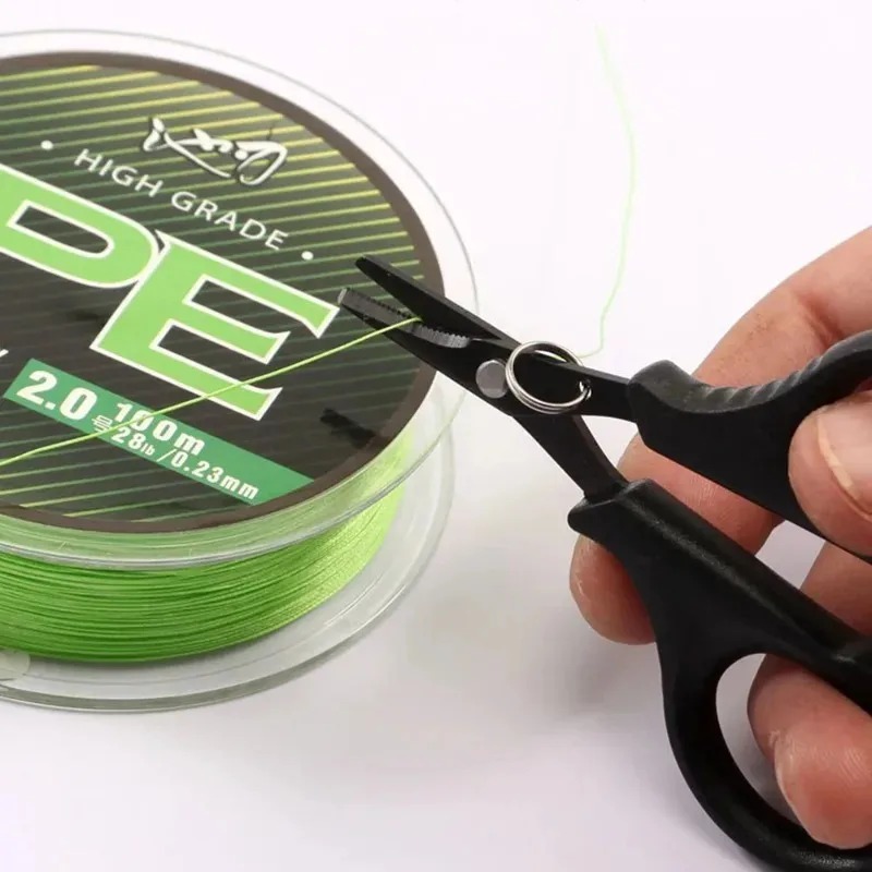 1/2個入り多機能ルアー釣り用ハサミ、ステンレス鋼とチタンメ - Monofilament Line のレビューと価格
