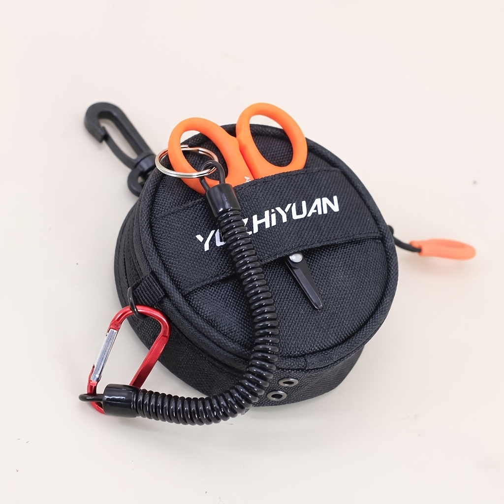 携帯用釣り糸収納バッグ、糸出口とカラビナ付きスプール保護ケー - Fishing Line Spool のレビューと価格