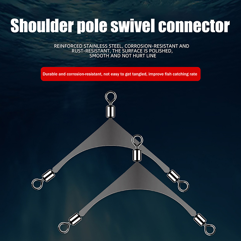 10個/ロット 3ウェイ スイベルコネクター 釣り道具 海水 - Saltwater Line のレビューと価格